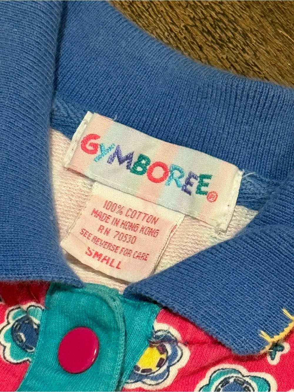 Vintage 1990’s Rainbow Tag Gymboree Colorful Colorblock Retro Romper Small 2T 3T